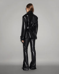 Short Oversized Trench Black