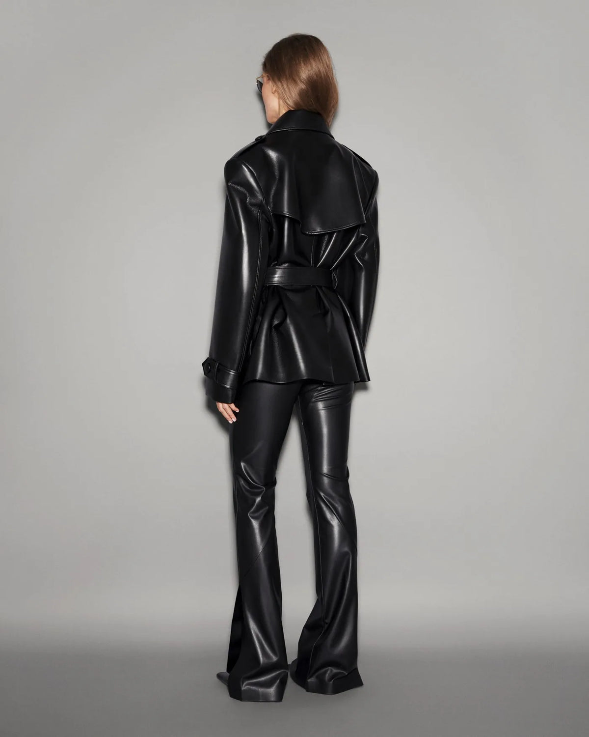 Short Oversized Trench Black