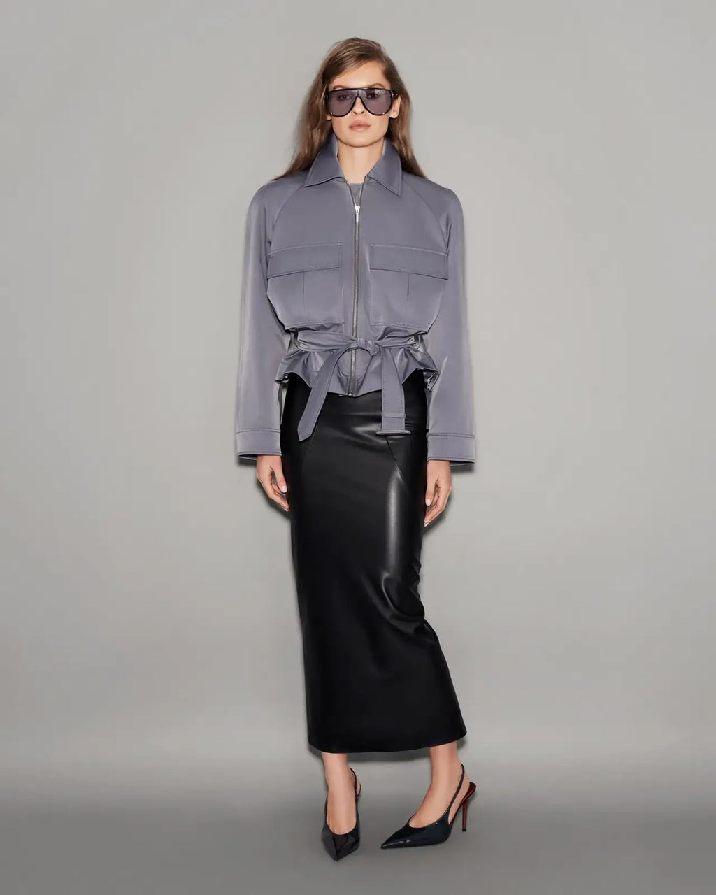 Utility Twill Jacket Mist Blue - lookbook 50