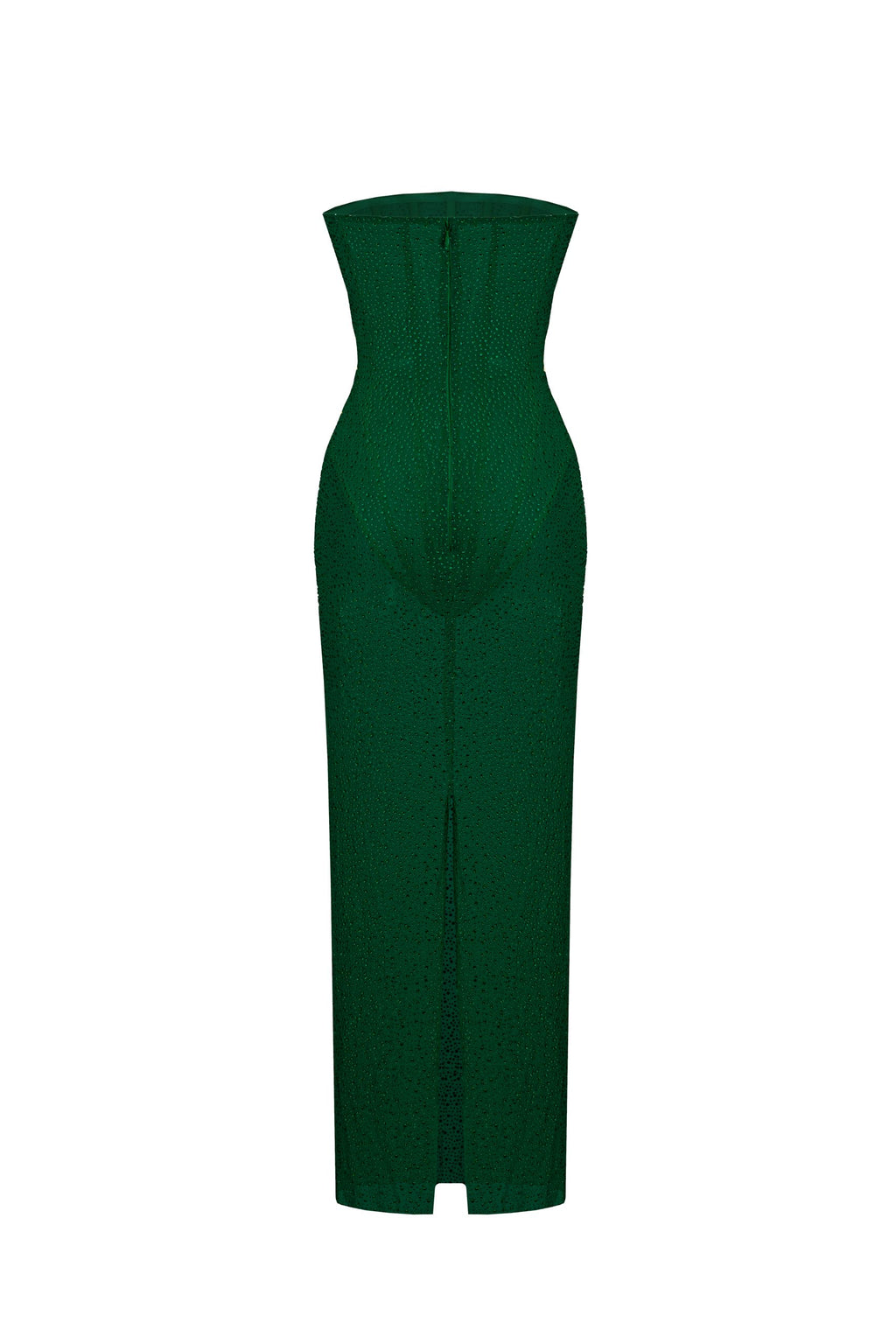 Crystal Corset Dress Emerald
