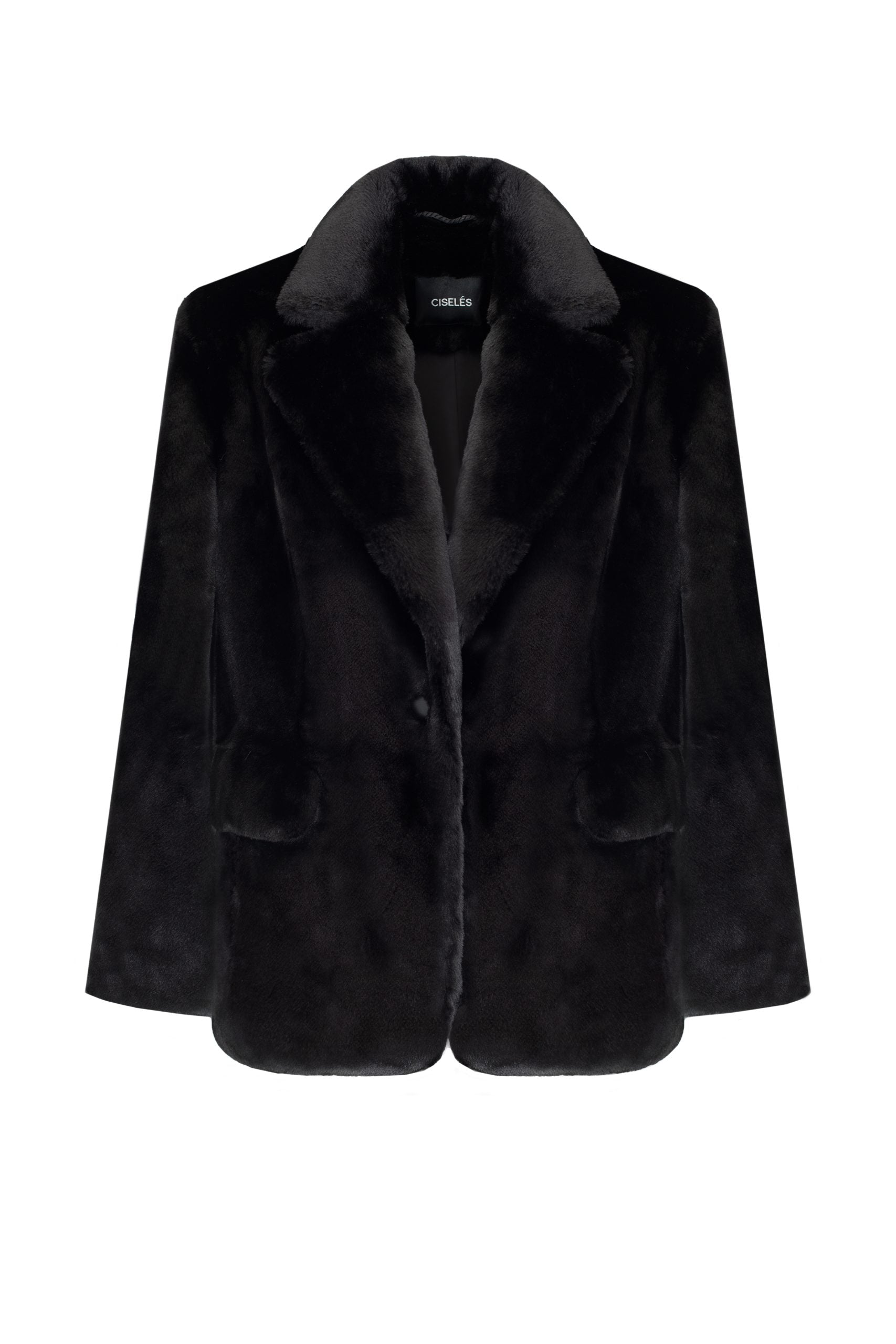Fur Blazer Black