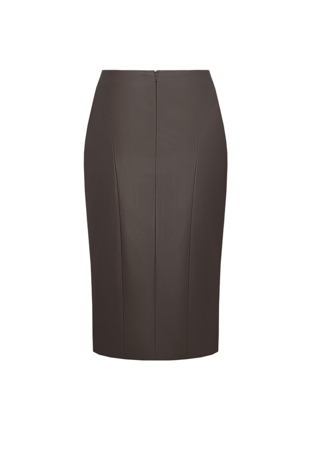 High Slit Skirt Brown