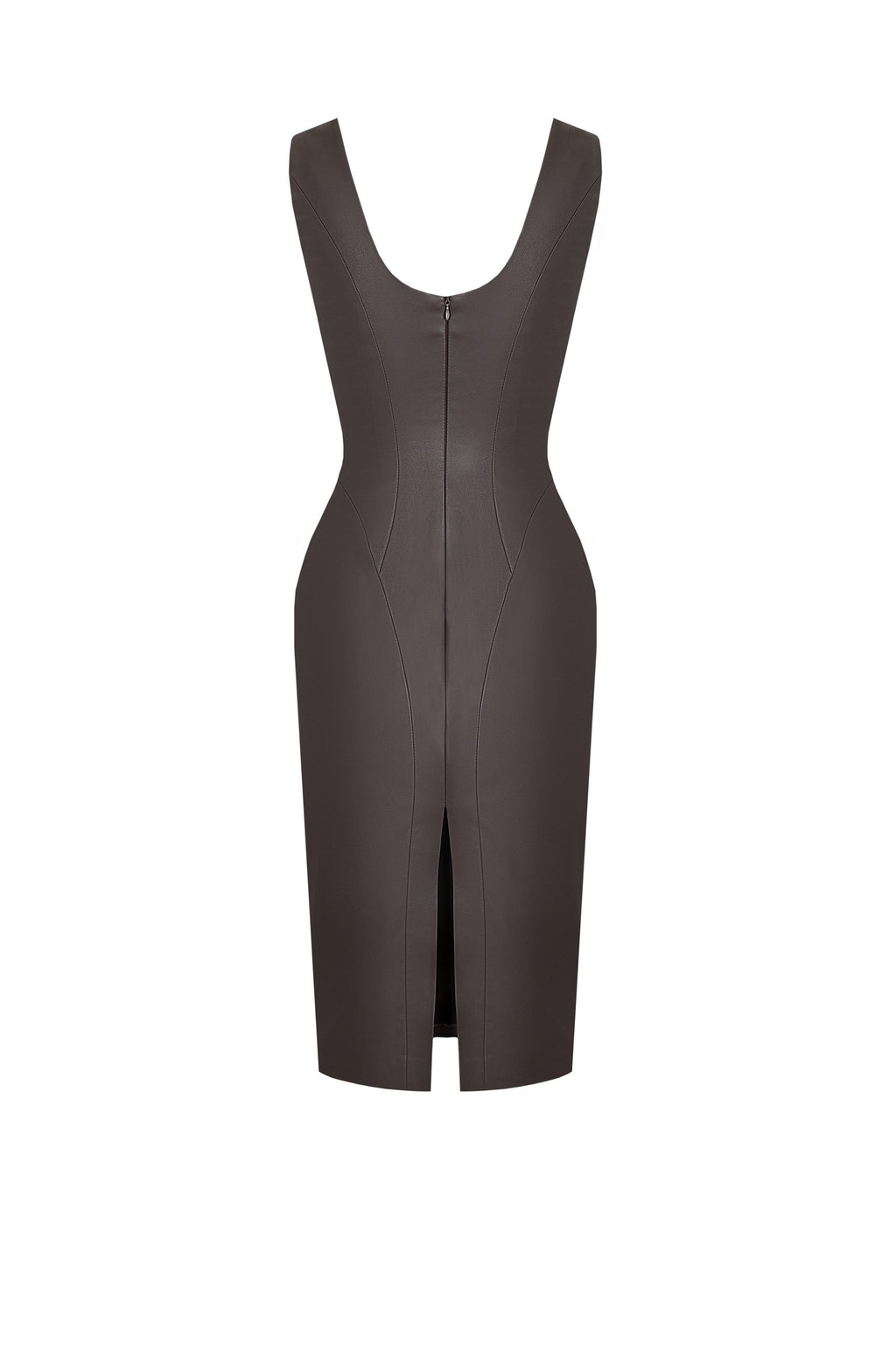 Sculpted Contour Gown Brown