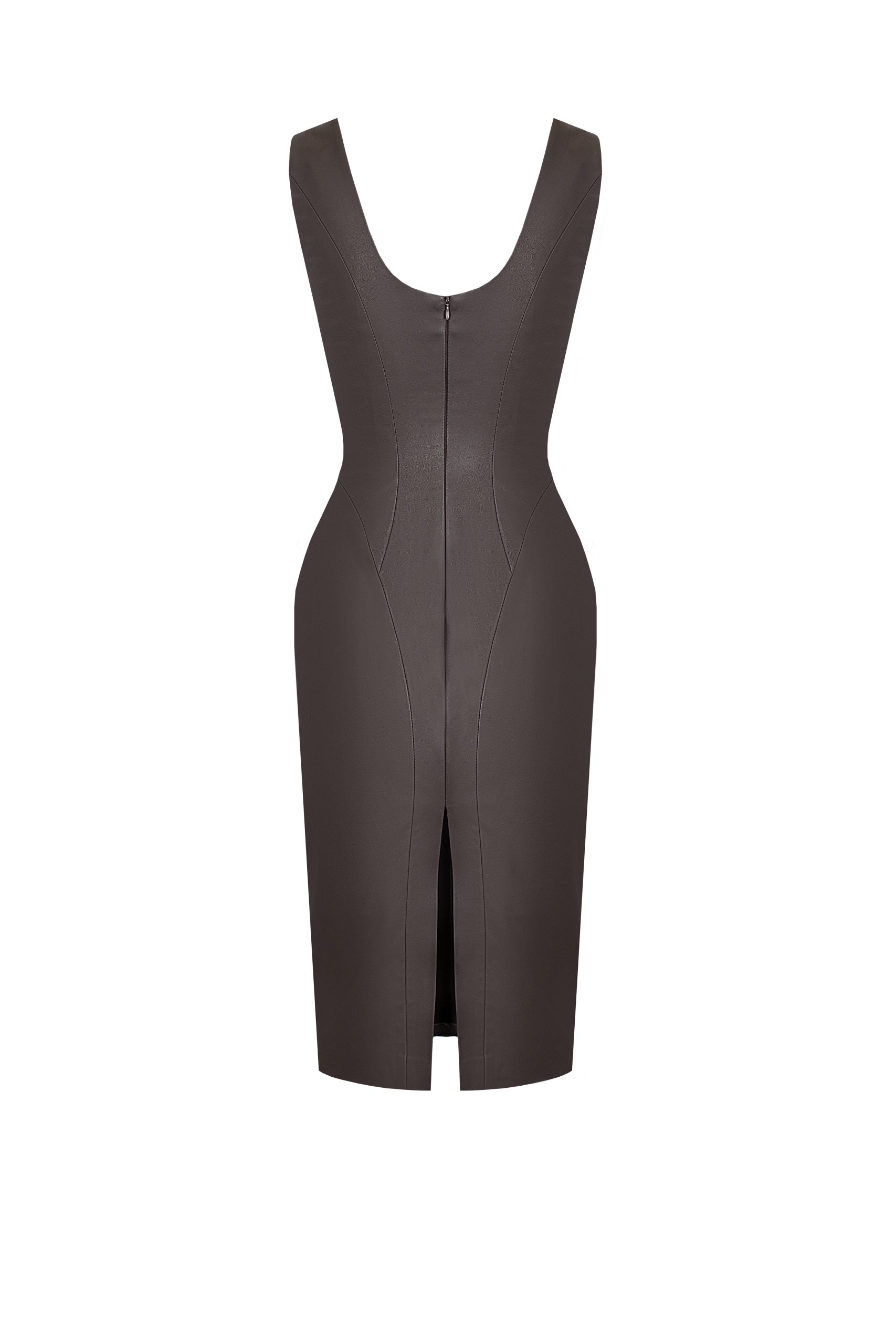 Sculpted Contour Gown Brown