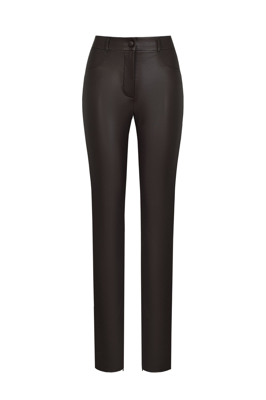 Slim Fit Pants Brown