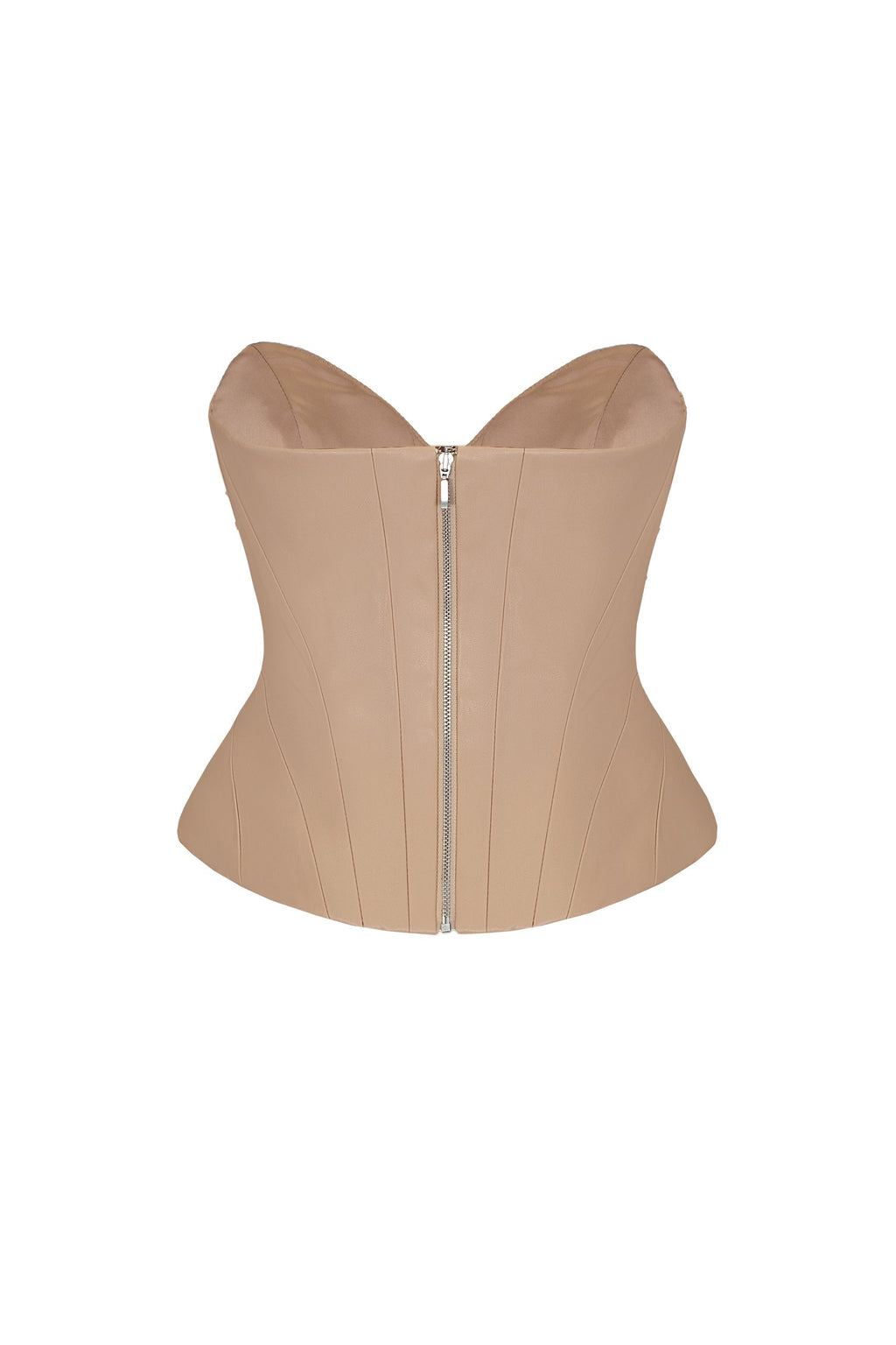 Sculpted Leather Corset Mocca