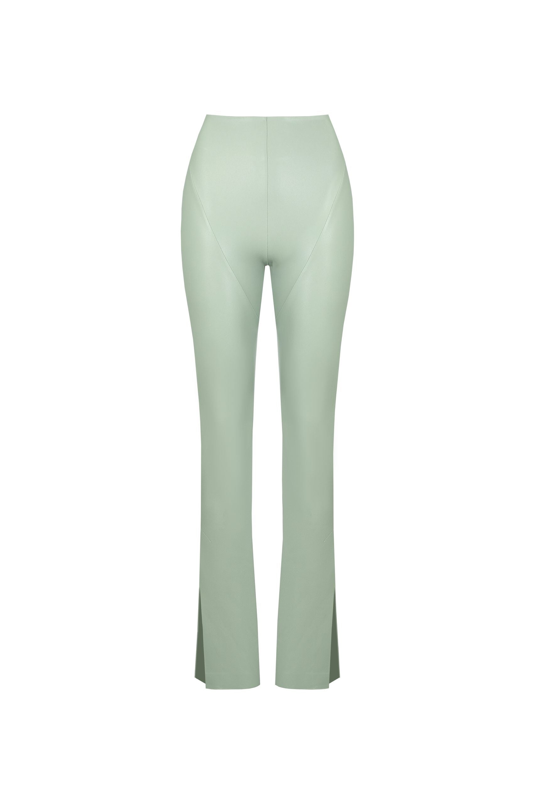 Vegan Leather Short Sleeve Top