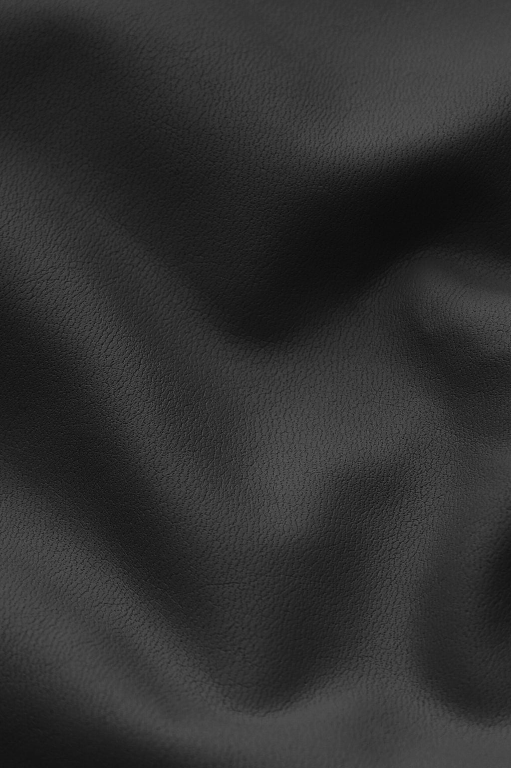 Vegan Leather Short Sleeve Top Black