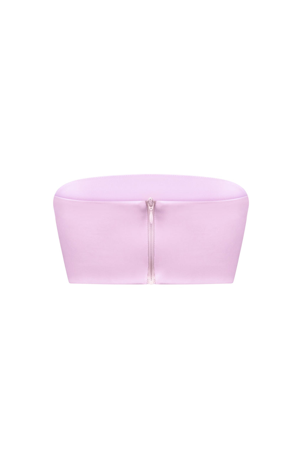 Vegan Leather Bandeau Top Pink