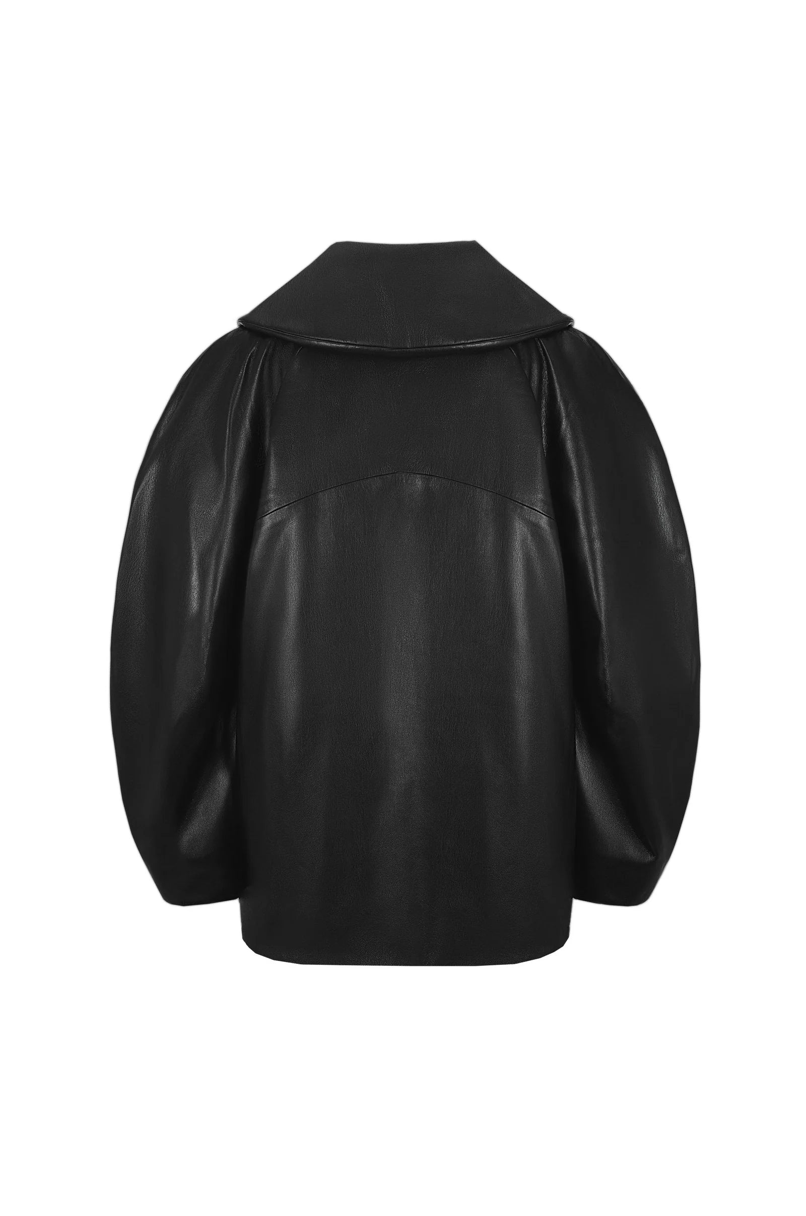Vegan Leather Iconic Bomber Black