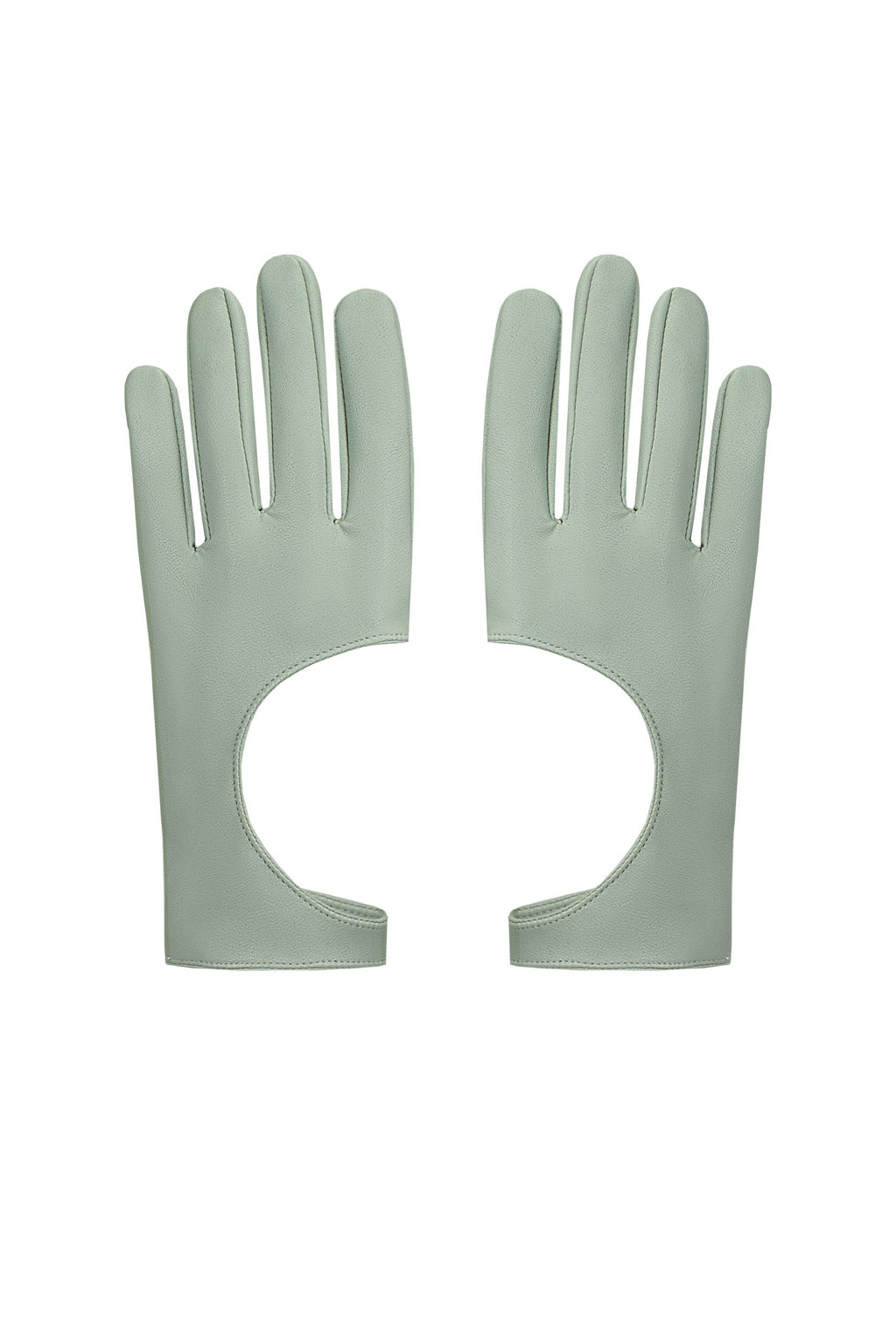 Vegan Leather Gloves Sage Green