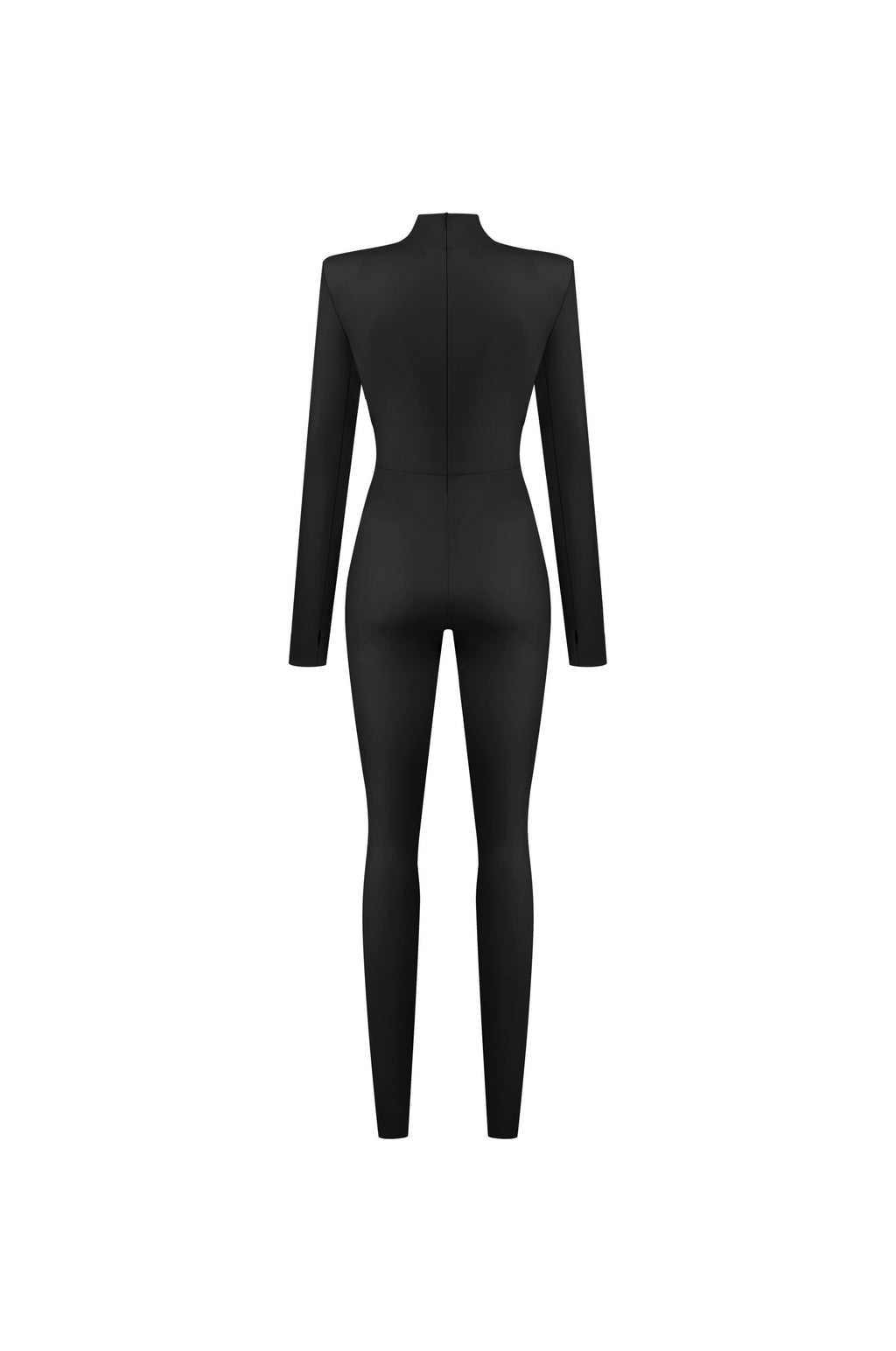 Vegan Leather Iconic Jumpsuit Black