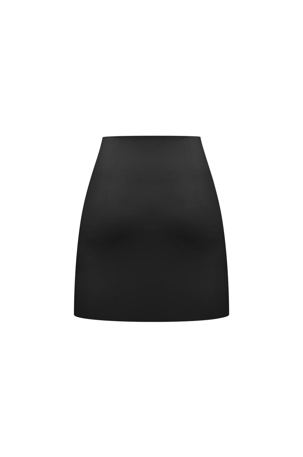 Vegan Leather Mini Skirt Black