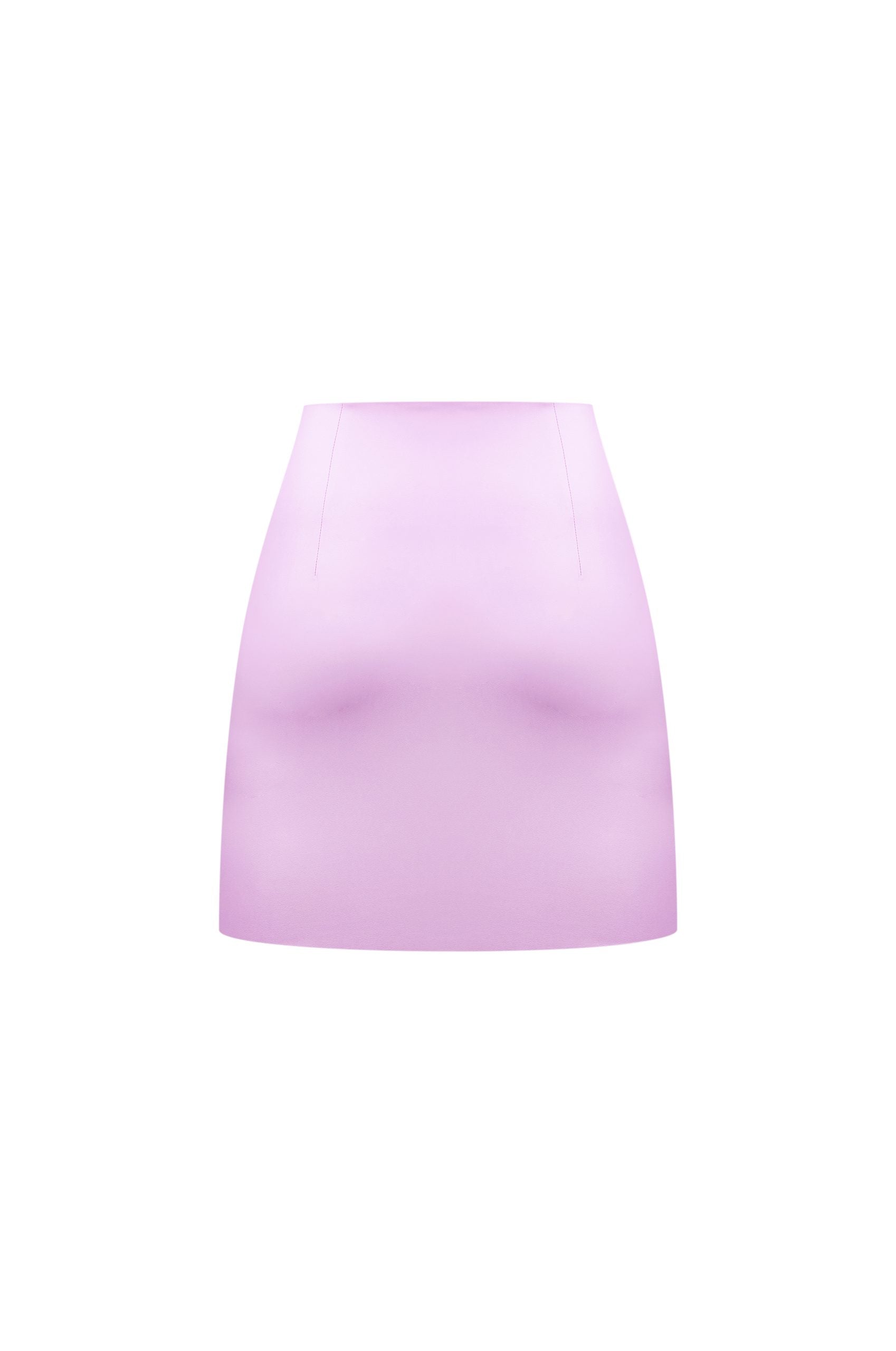 Vegan Leather Mini Skirt Pink