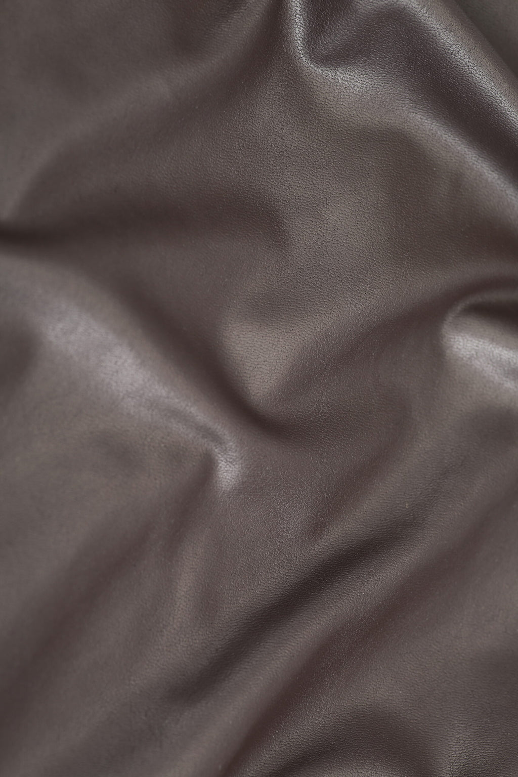 Vegan Leather Short Sleeve Top Brown