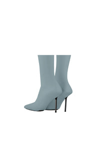 V-Toe Vegan Leather Socks Slate blue - product view 2
