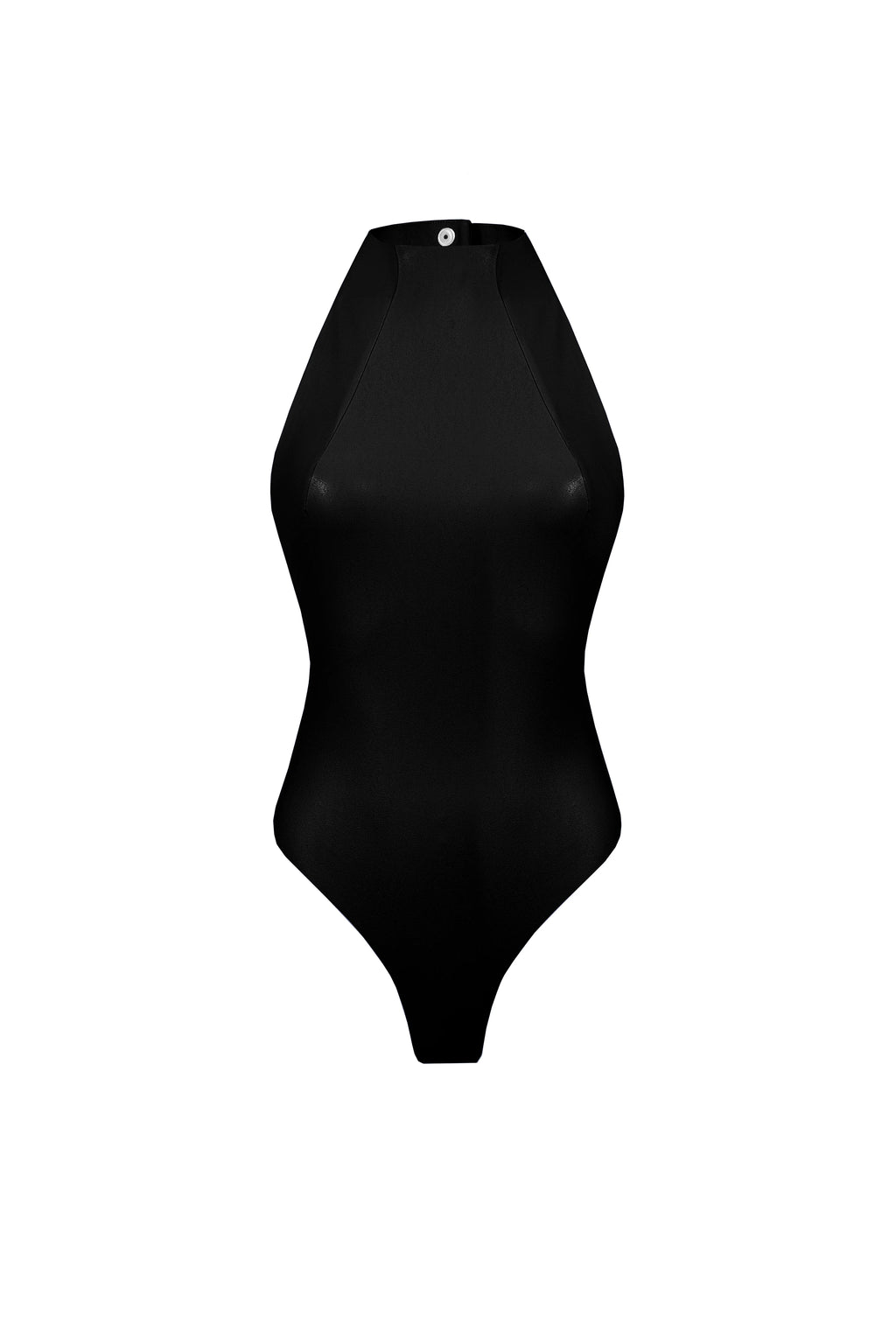 Vegan Leather Column Bodysuit Black - product view 2
