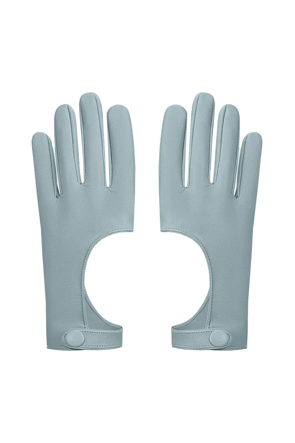 Vegan Leather Gloves Slate blue - product view 1
